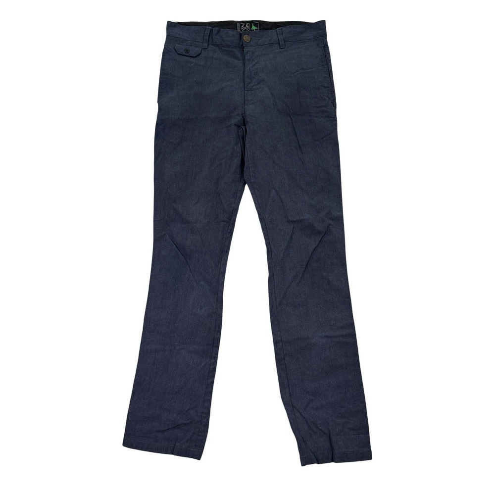 HippyTree Mens 32x32 Nomad Division Chino Pants Navy Blue Stretch Outdoor Casual